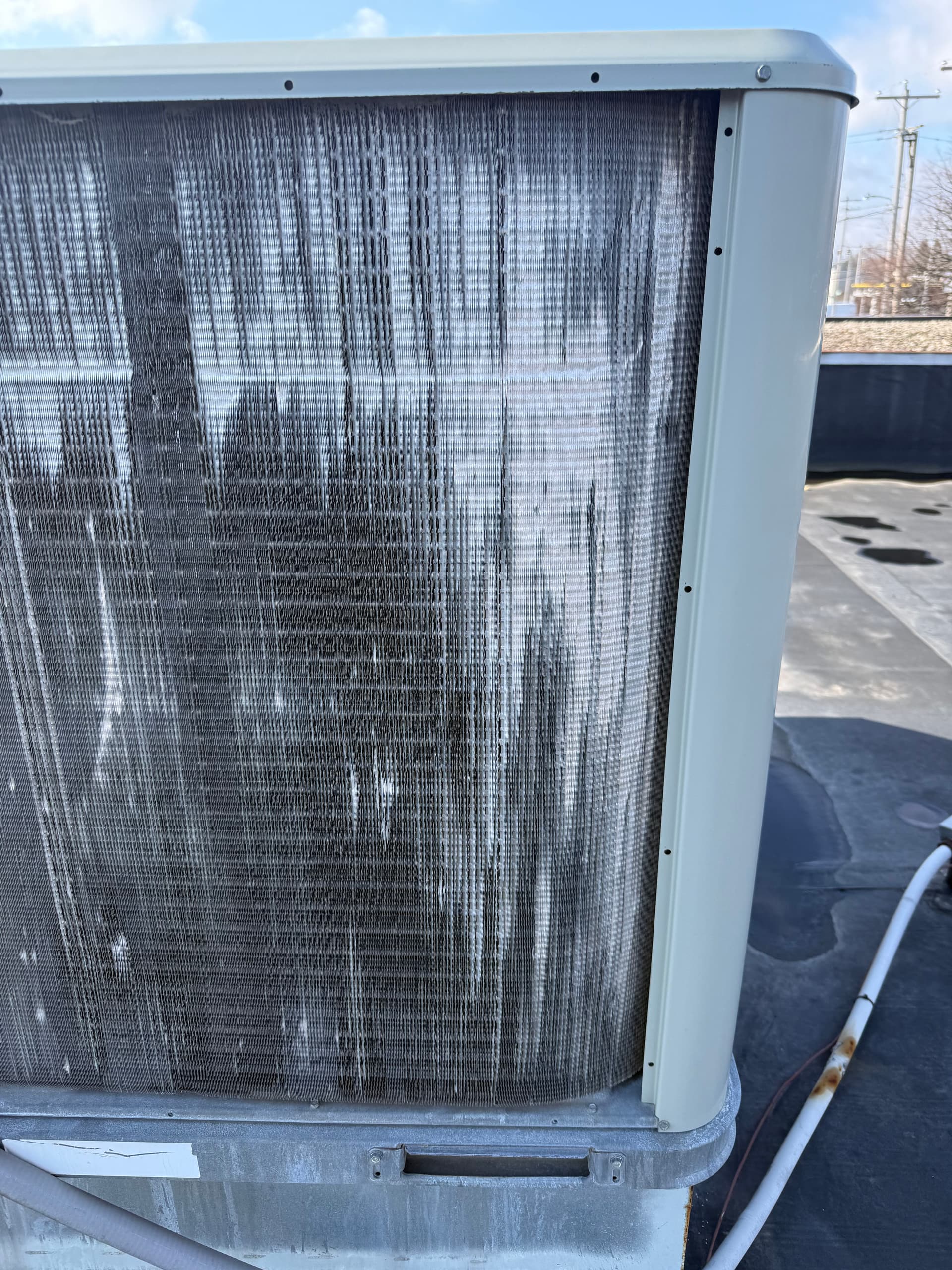 Gallery photos for Commercial Rooftop AC Repair with Damaged Coils Fixed: Image #1